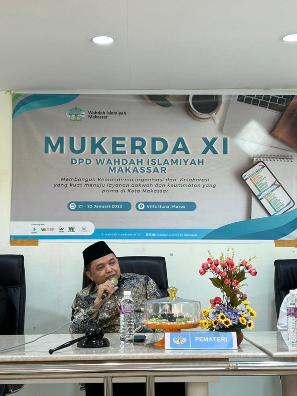 Harapan Ketua DPW Wahdah Sulsel di Mukerda Wahdah Makassar