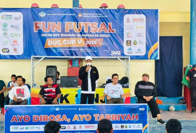 Fun Futsal DUCR Cup V 2025 Resmi Dibuka, Perkuat Soliditas DPC Wahdah Islamiyah se-Sinjai