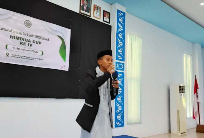 Terbiasa Berbahasa Arab, Santri SMAS IT Wahdah Sinjai Tampil di HIMDIBA CUP IV